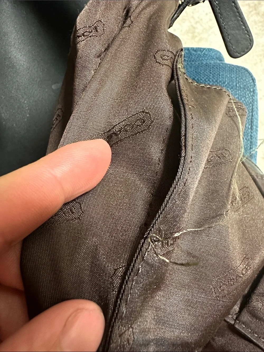 Coach Black Leather Hobo Bag with silver Hardware